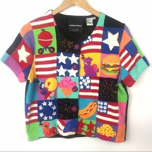 Vintage Michael Simon  American Parade Sweater